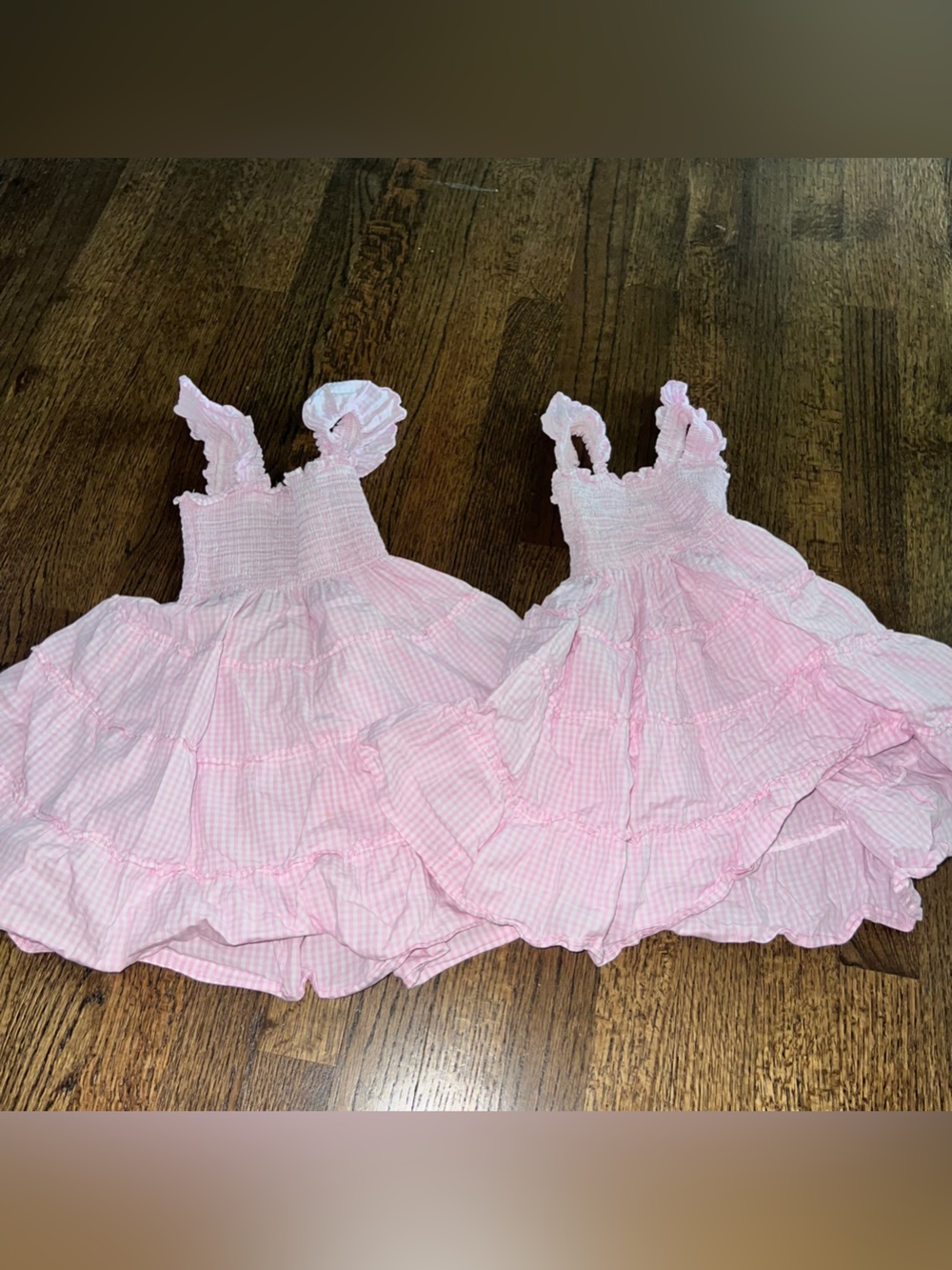 Hill House Pink Gingham Ruffled Sundress for Kids